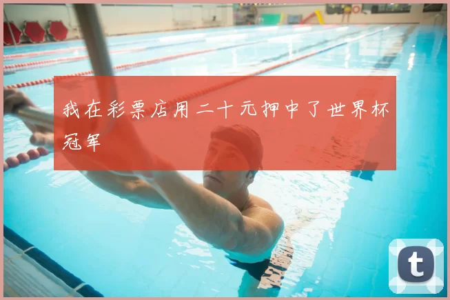 我在彩票店用二十元押中了世界杯冠军