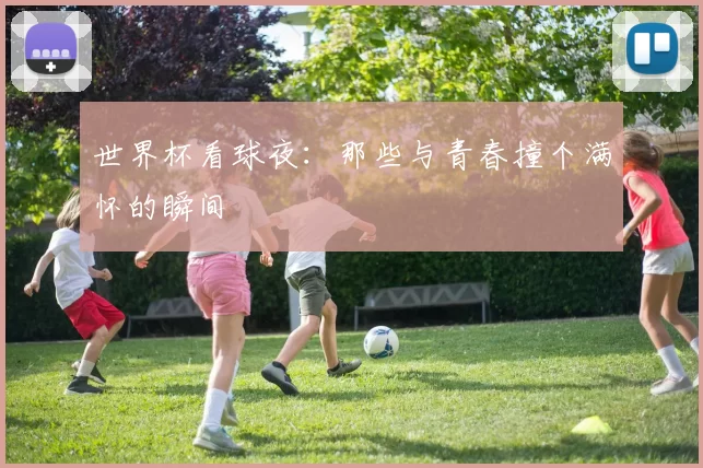 世界杯看球夜:那些与青春撞个满怀的瞬间